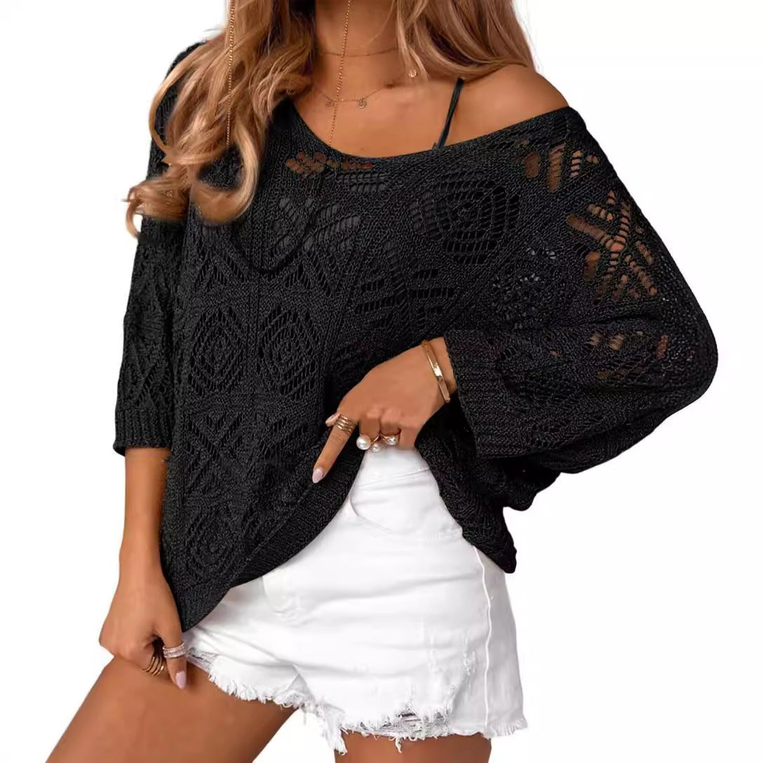 Elisiat – Casual Lightweight Shoulder Summer Pullover