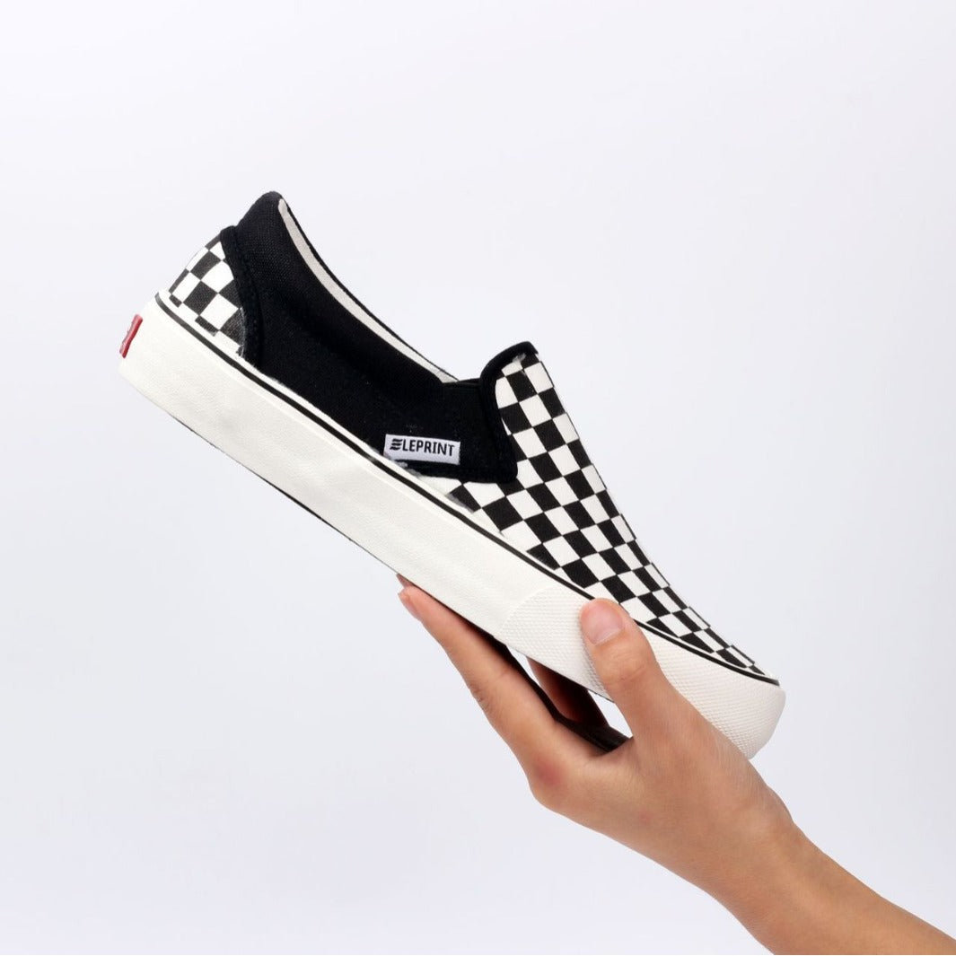 Cliona - Classic Slip-On Checkered Uni-Sex Footwear
