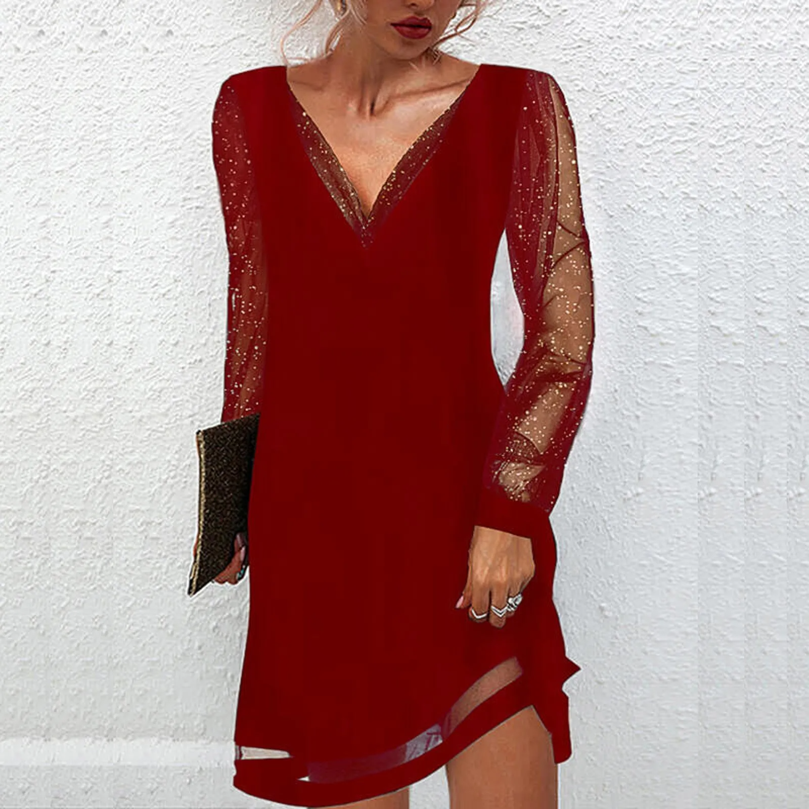Lila - Lace Sleeve Dress
