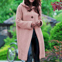 Kinsley - Textured Drop Shoulder Hooded Cardigan for Fall & Winter