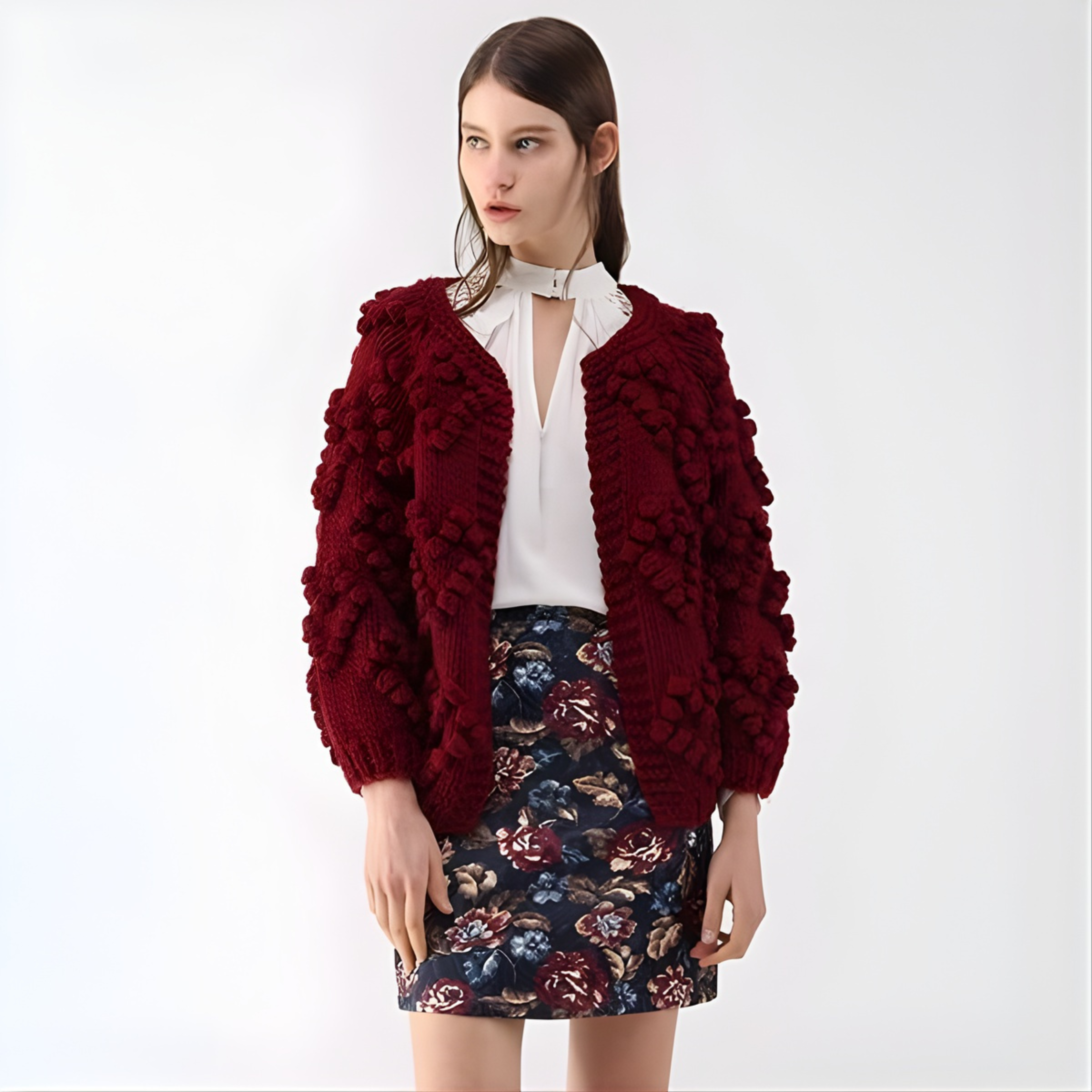 Yara - Cozy Long Sleeve Open Front Cardigan