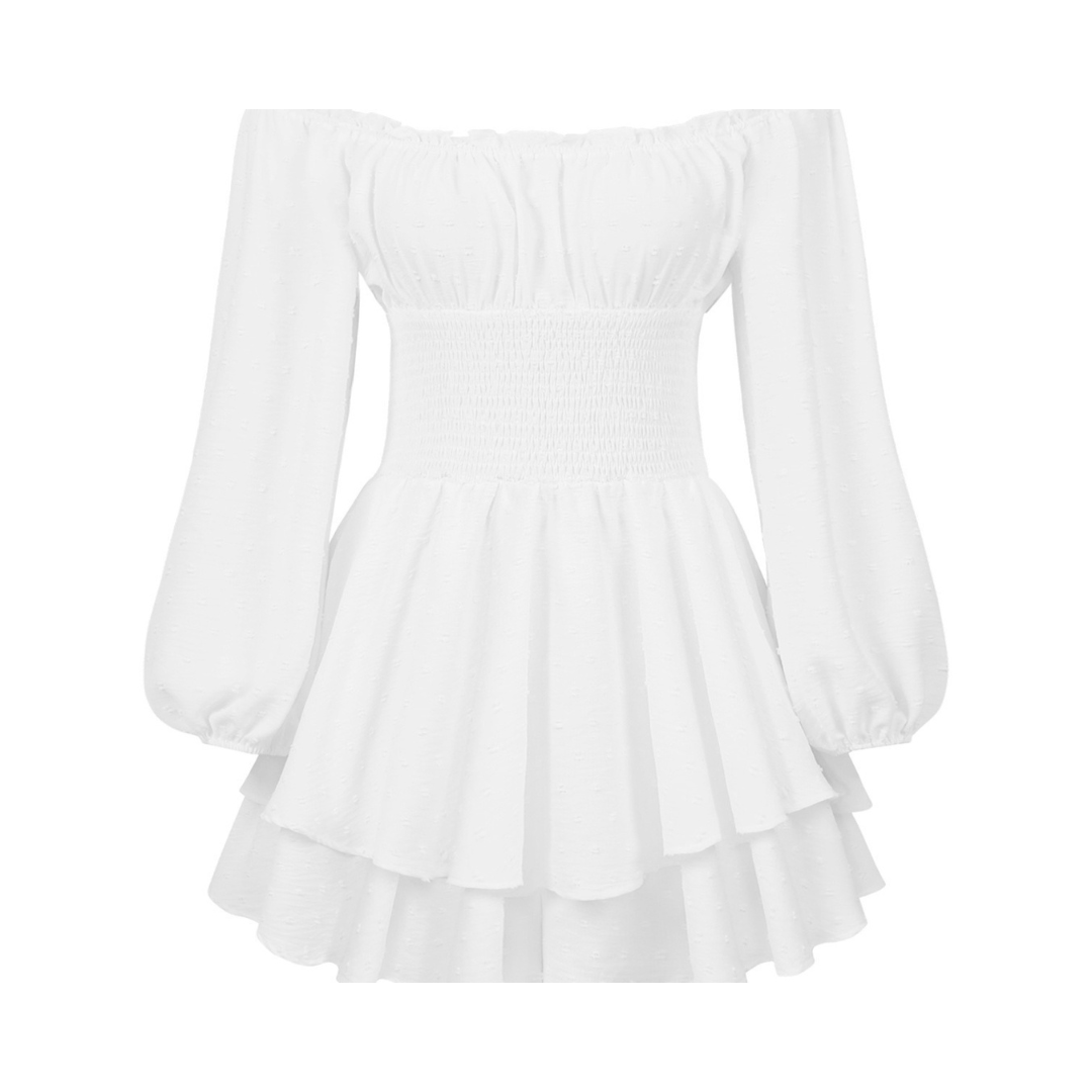 Cynrhia – Elegant Long Sleeve Off-Shoulder Romper