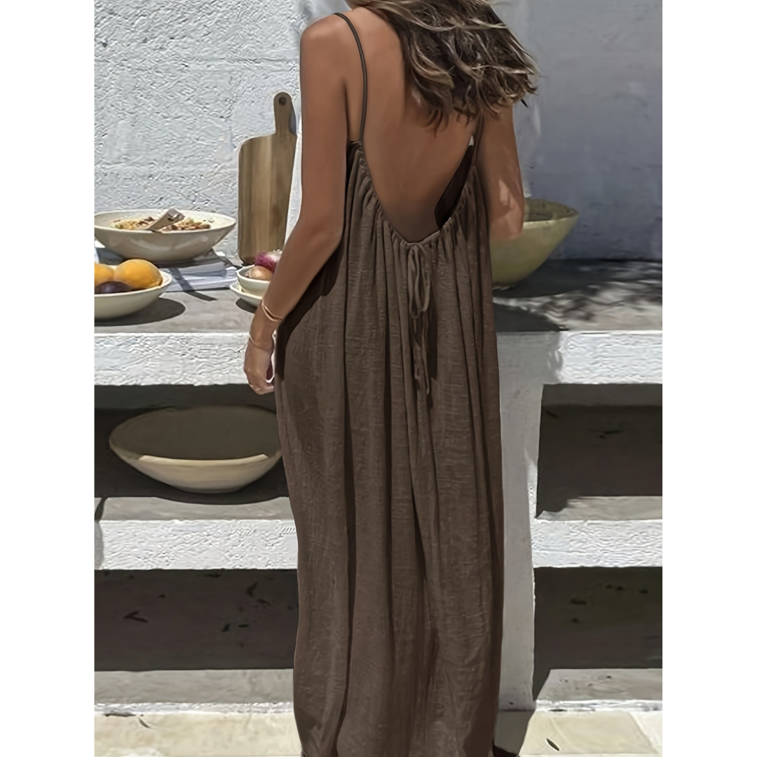 Afila – Casual Backless Cami Summer Dress