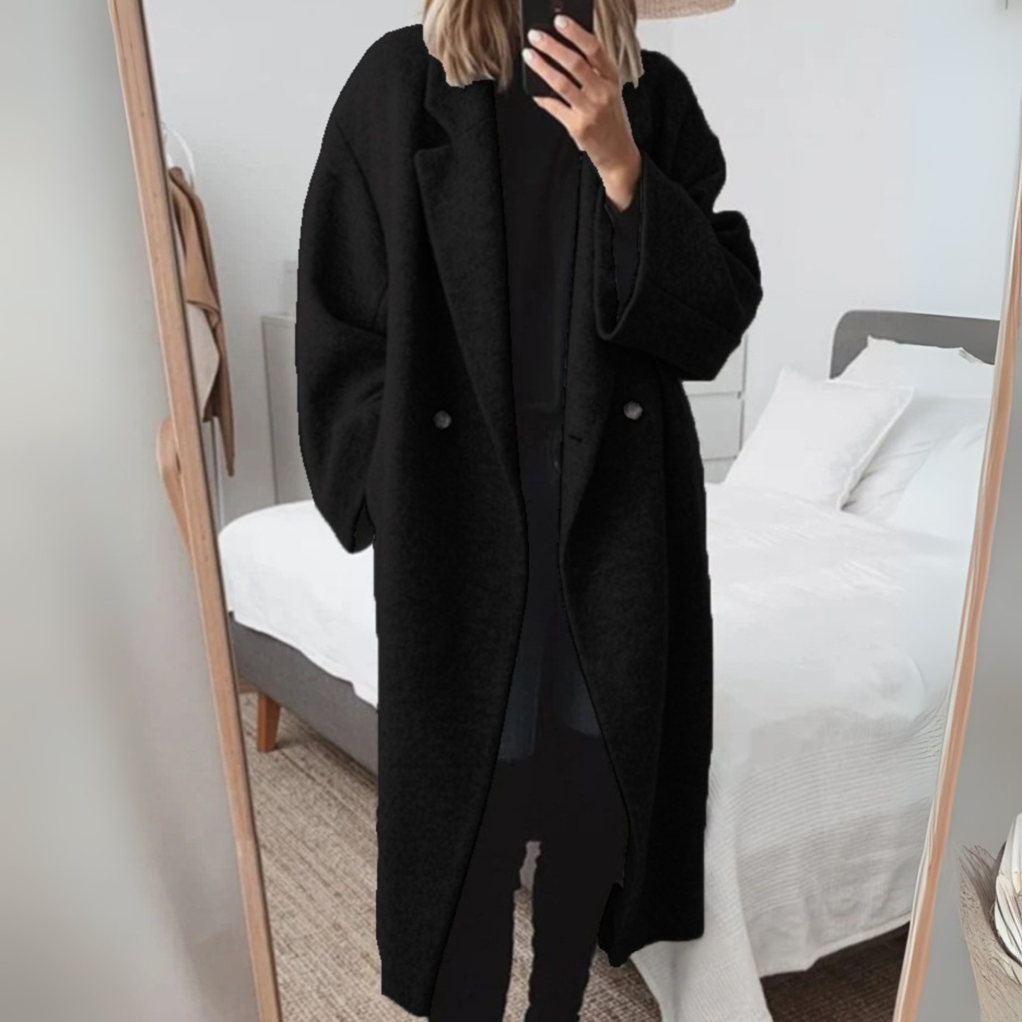 Fortu - Comfy Oversized Long Coat