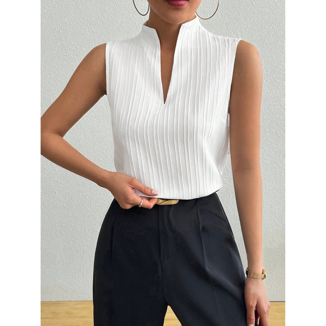 Blessica – Classic Sleeveless Striped Top