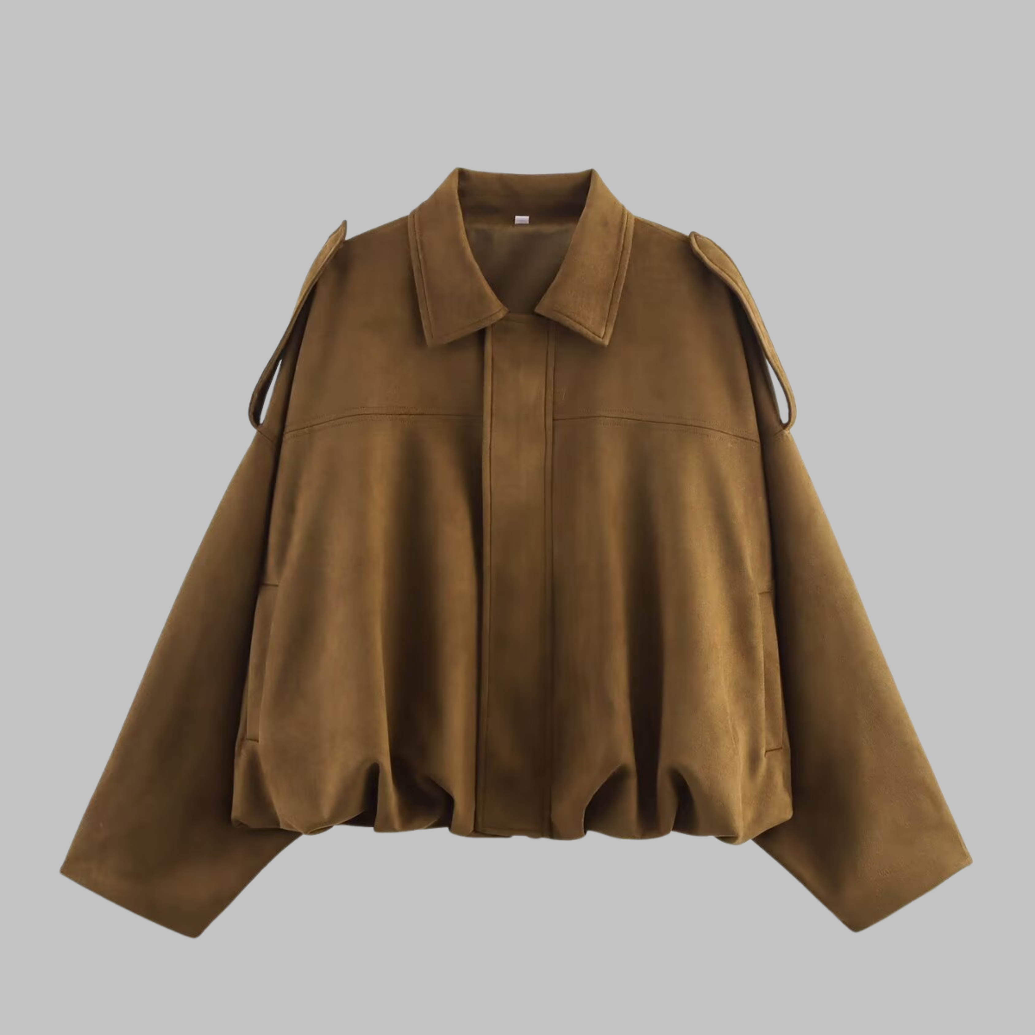 Arbana - Comfy Loose Fit Military Jacket