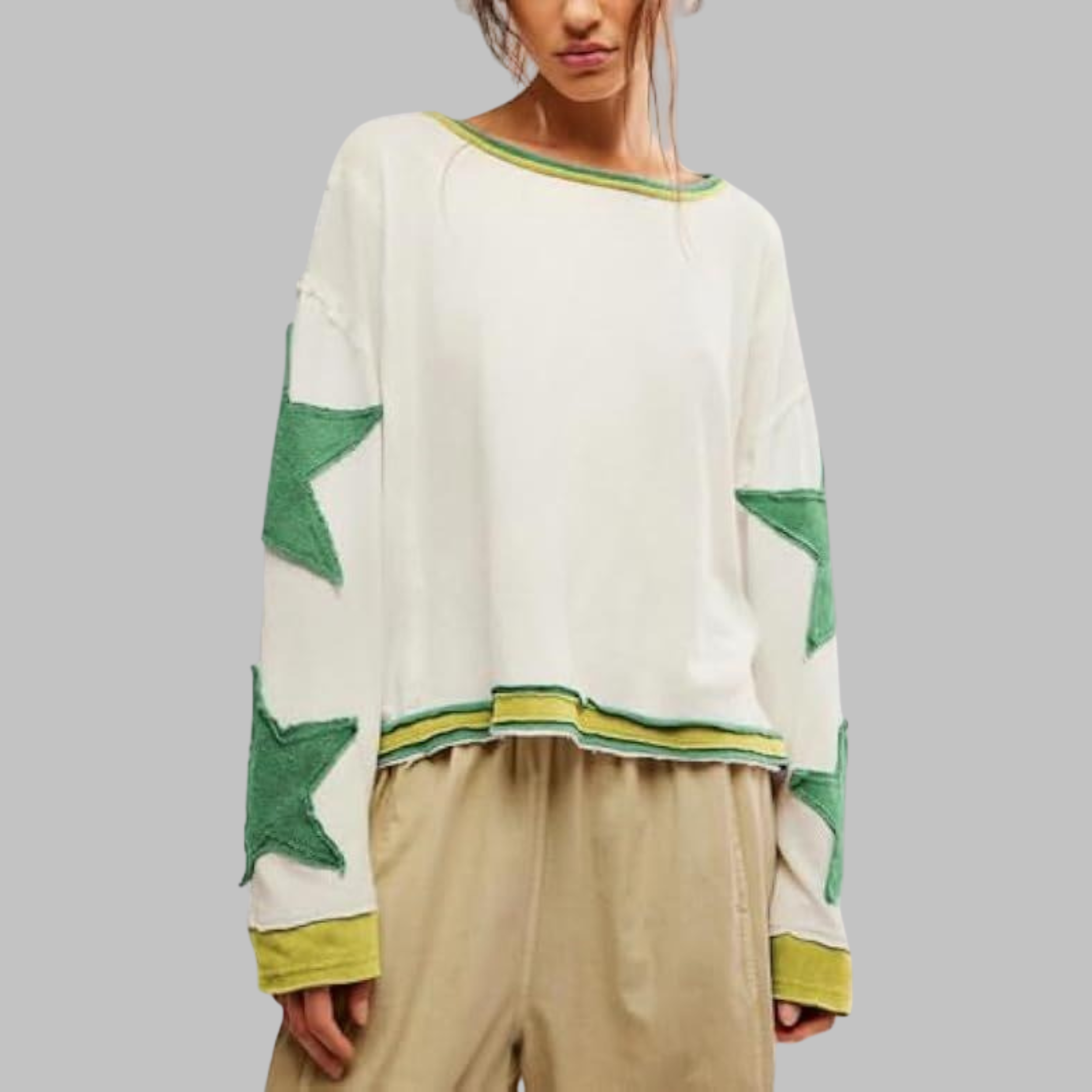 Petit - Casual Summer Loose Long-Sleeve Streetwear Top