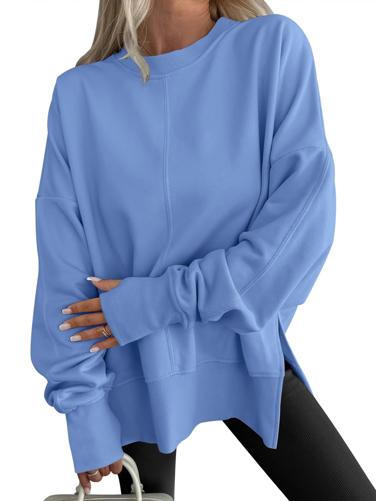 Gwen - Comfy Oversized Long Sleeve Sweatshirt