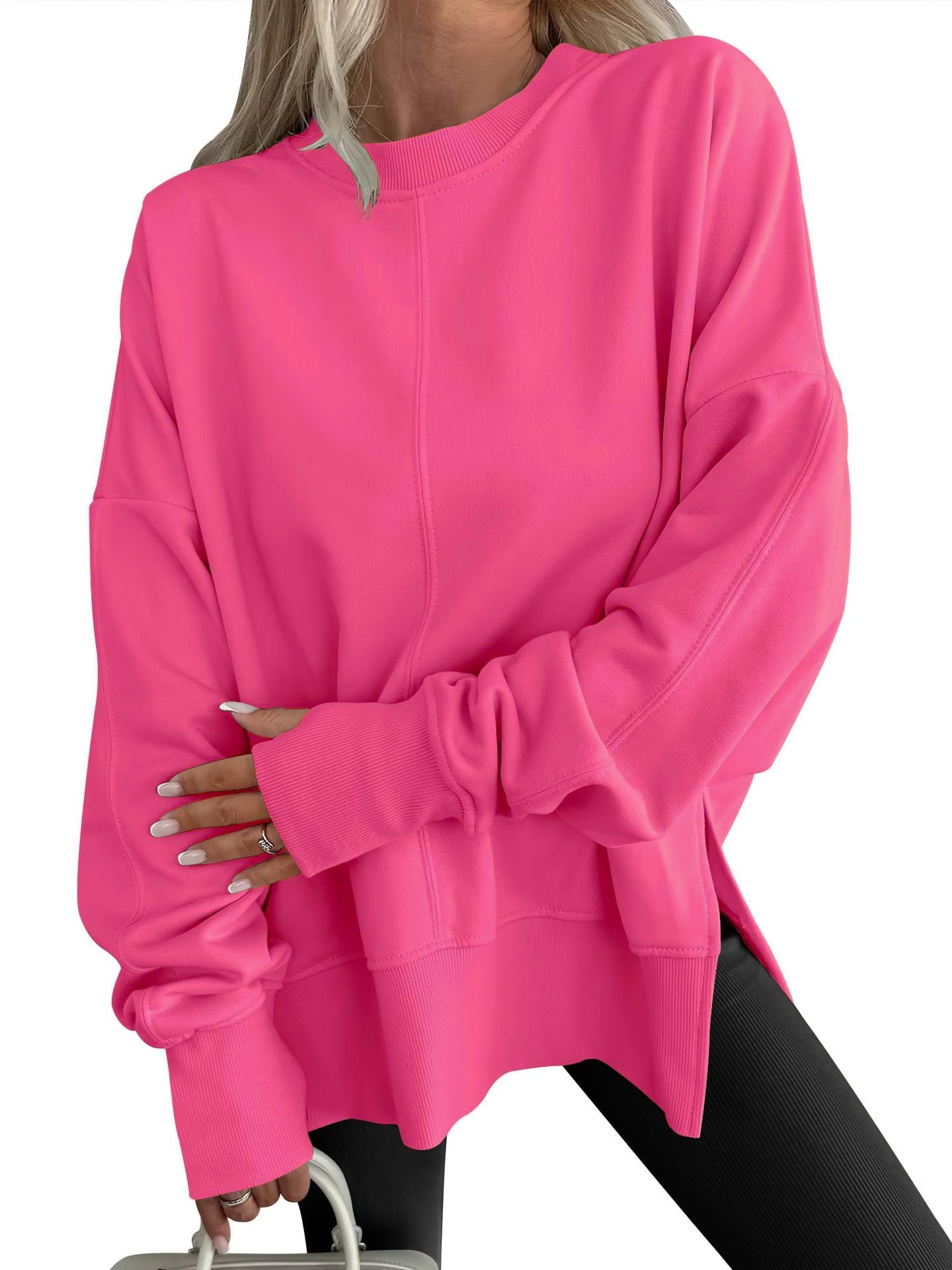 Gwen - Comfy Oversized Long Sleeve Sweatshirt