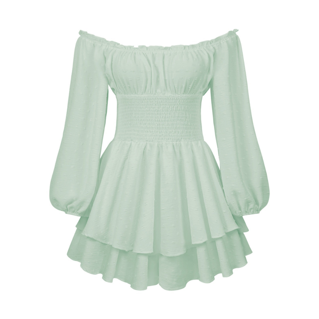 Cynrhia – Elegant Long Sleeve Off-Shoulder Romper
