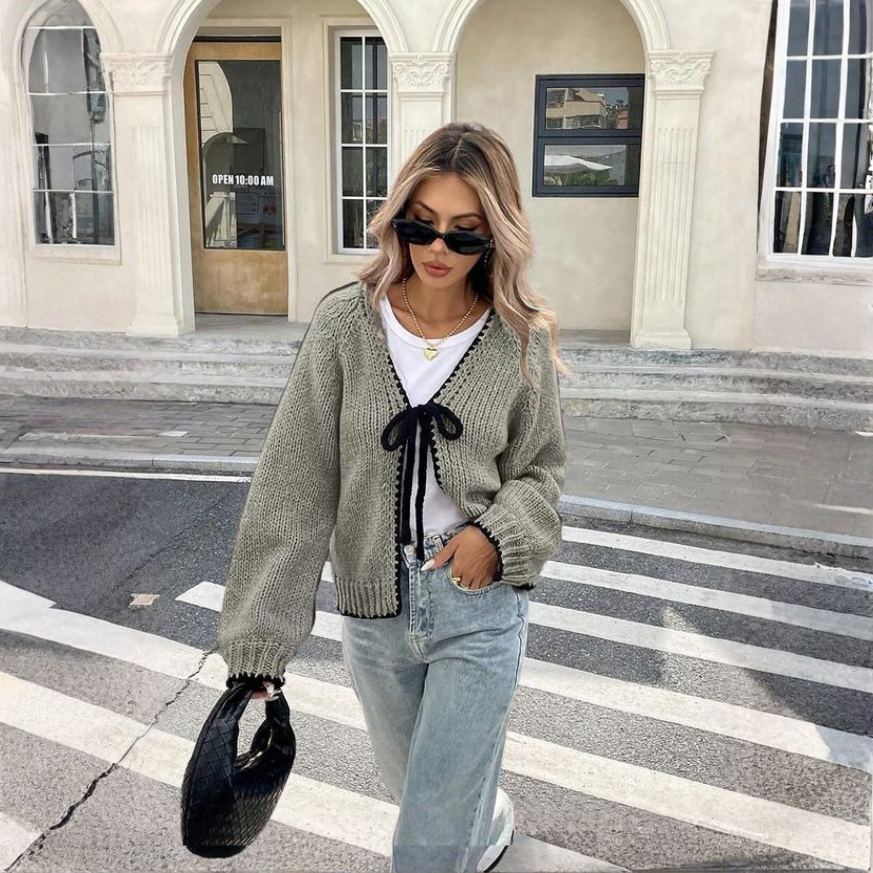 Moriah - Comfy Front-Tie Long Sleeve Cardigan