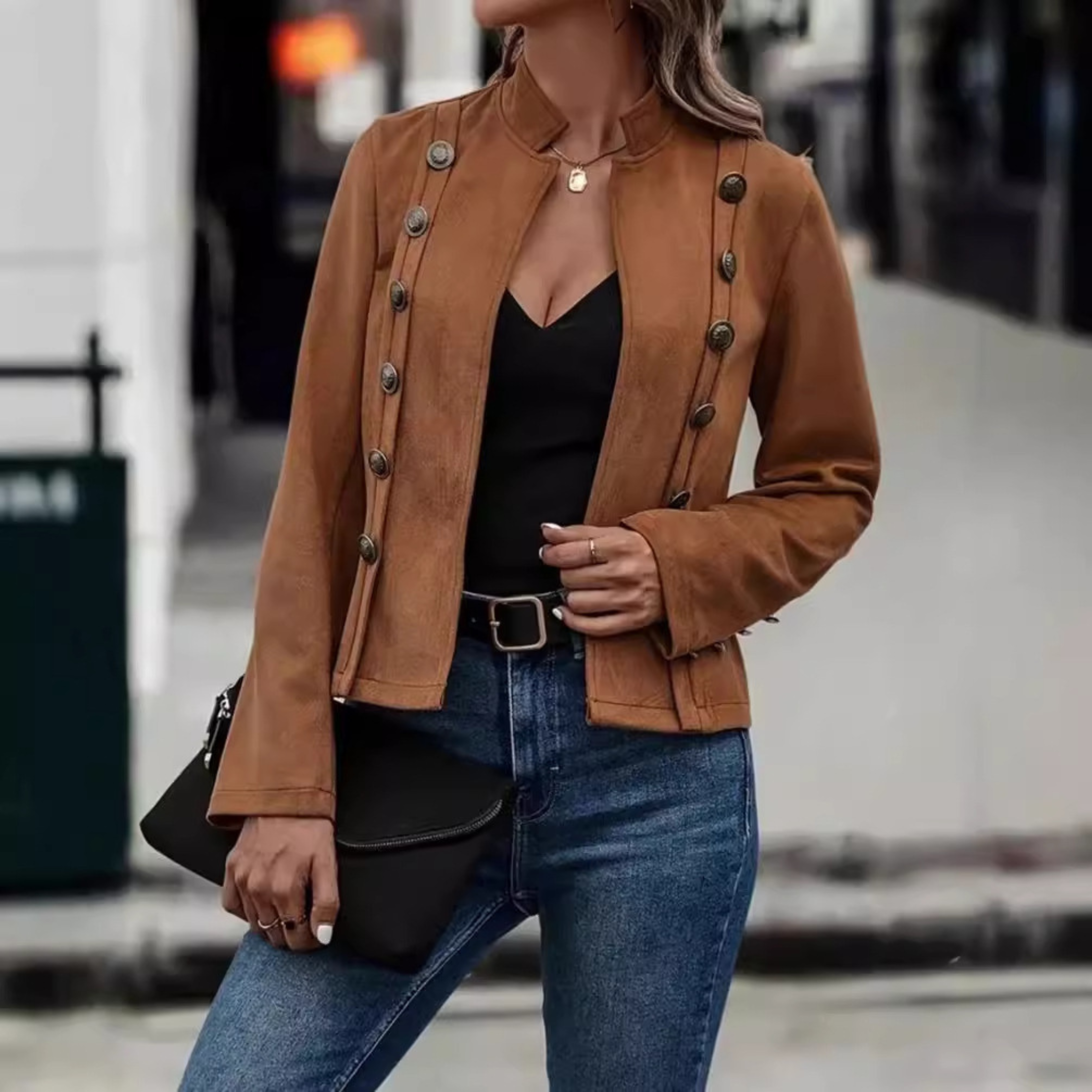 Tasmin - Vintage Slim Fit  Long Sleeve Jacket