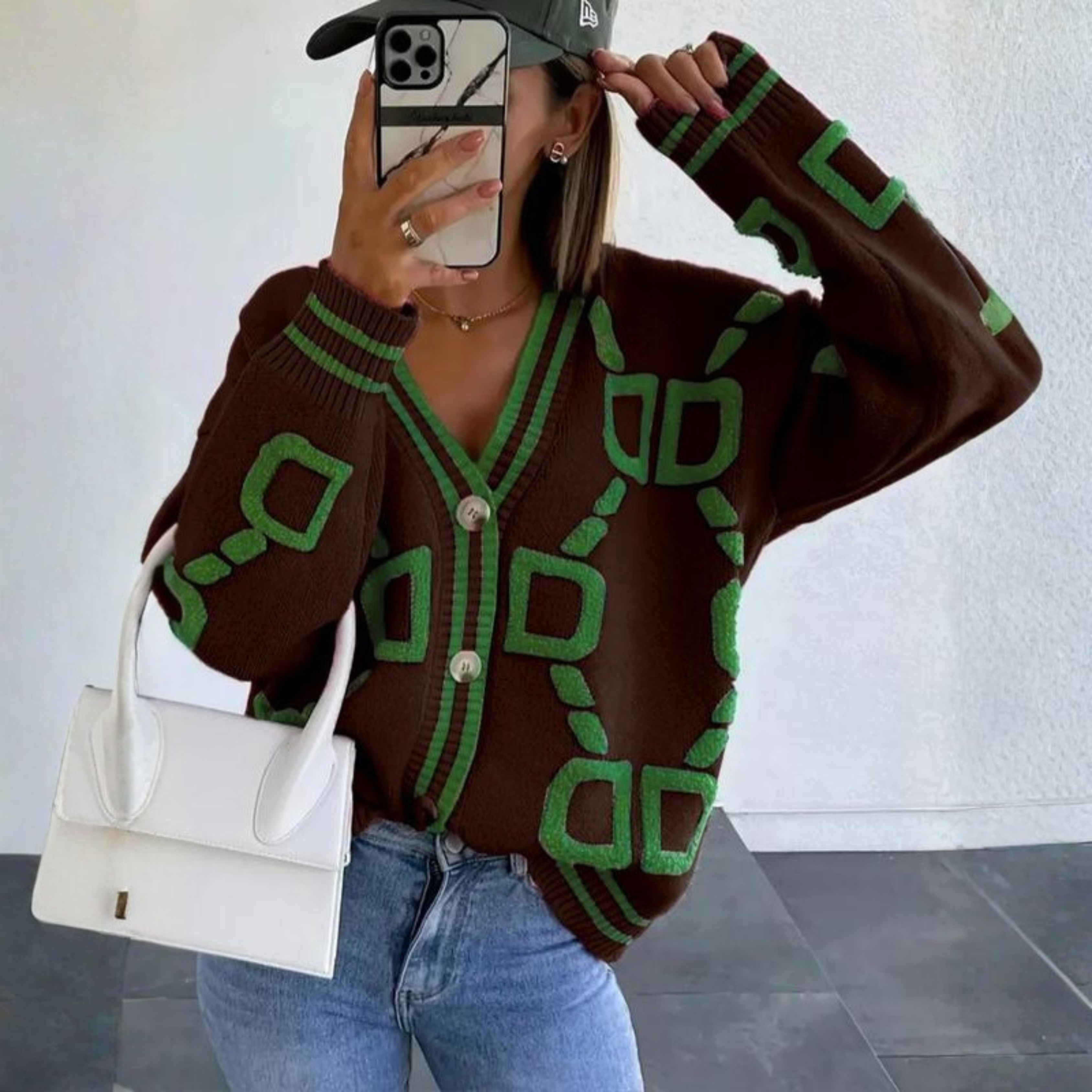 Elea - Classy Button Down Long Sleeve Cardigan