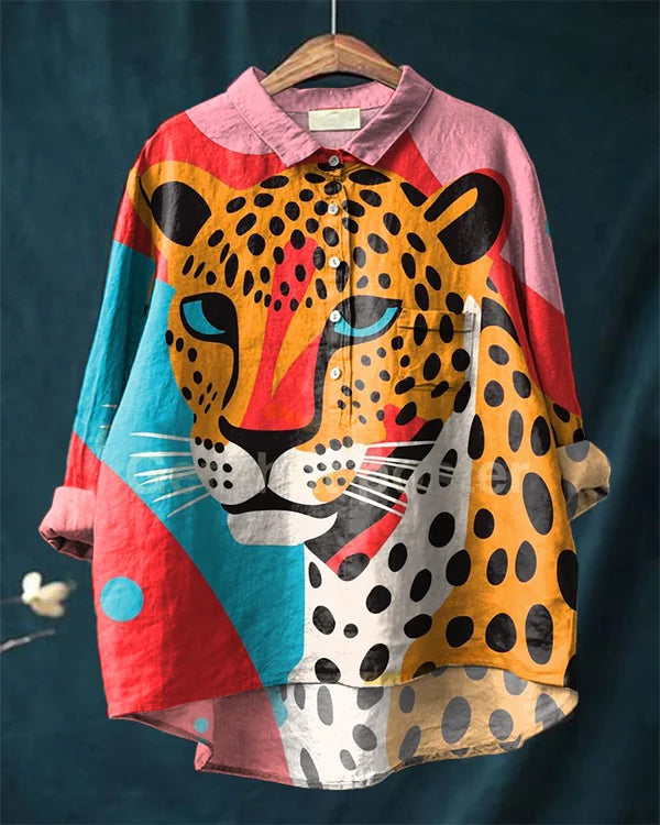 Quinn - Leopard Art Shirt