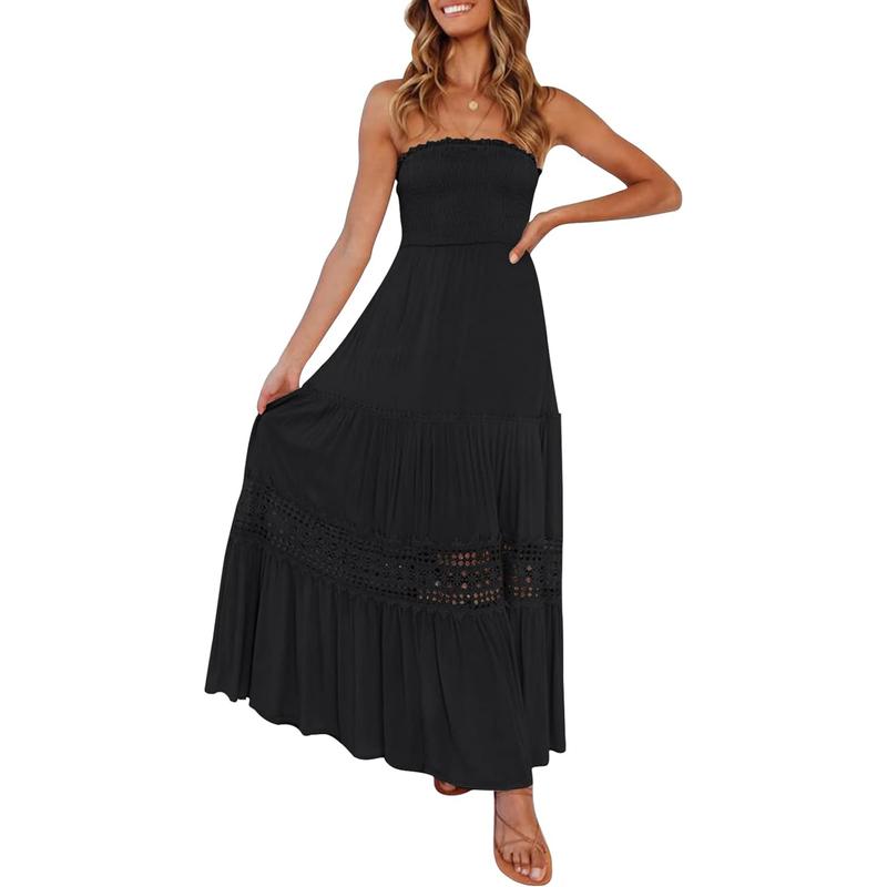 Arietta – Simple Comfy Sleeveless Tube Summer Maxi Dress