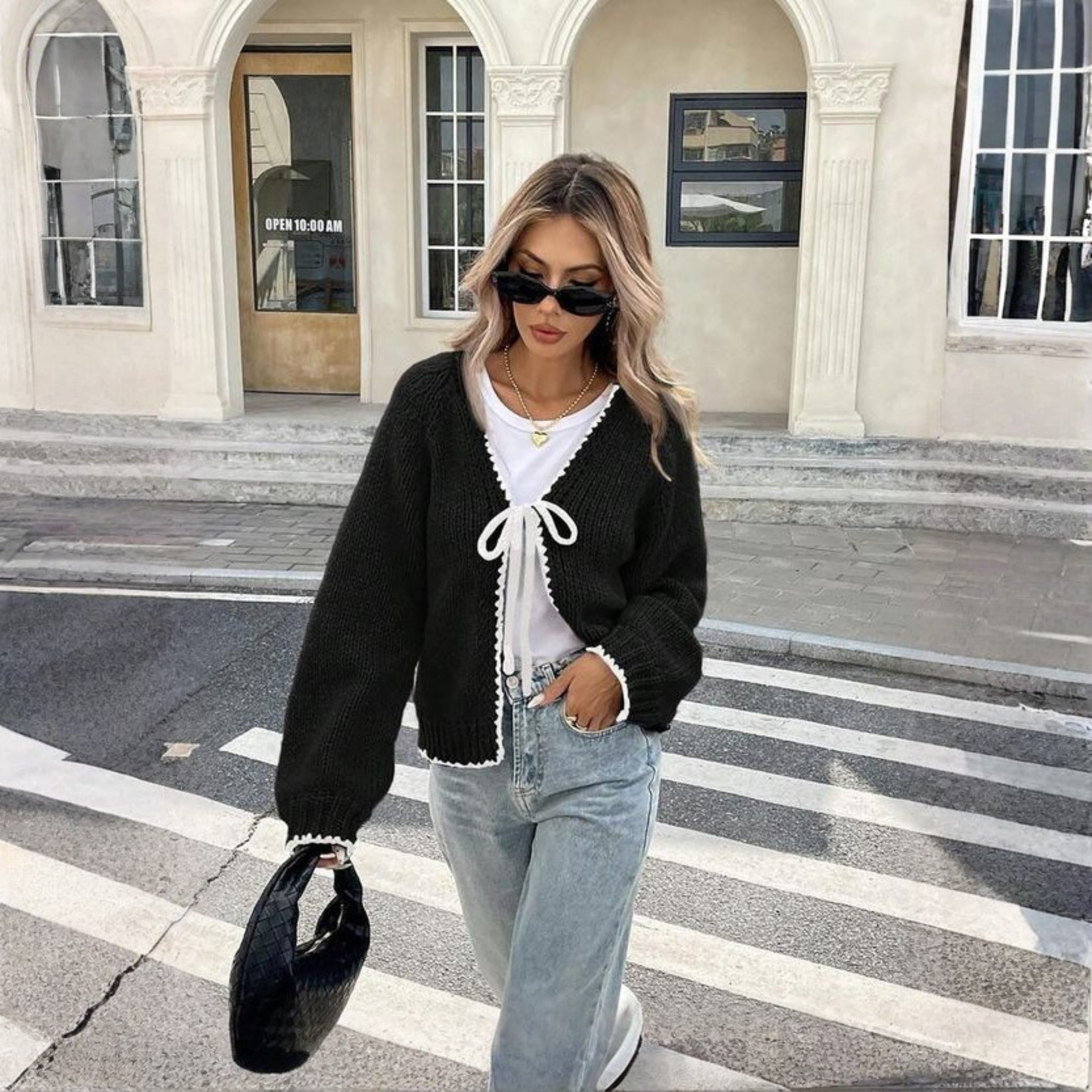 Moriah - Comfy Front-Tie Long Sleeve Cardigan