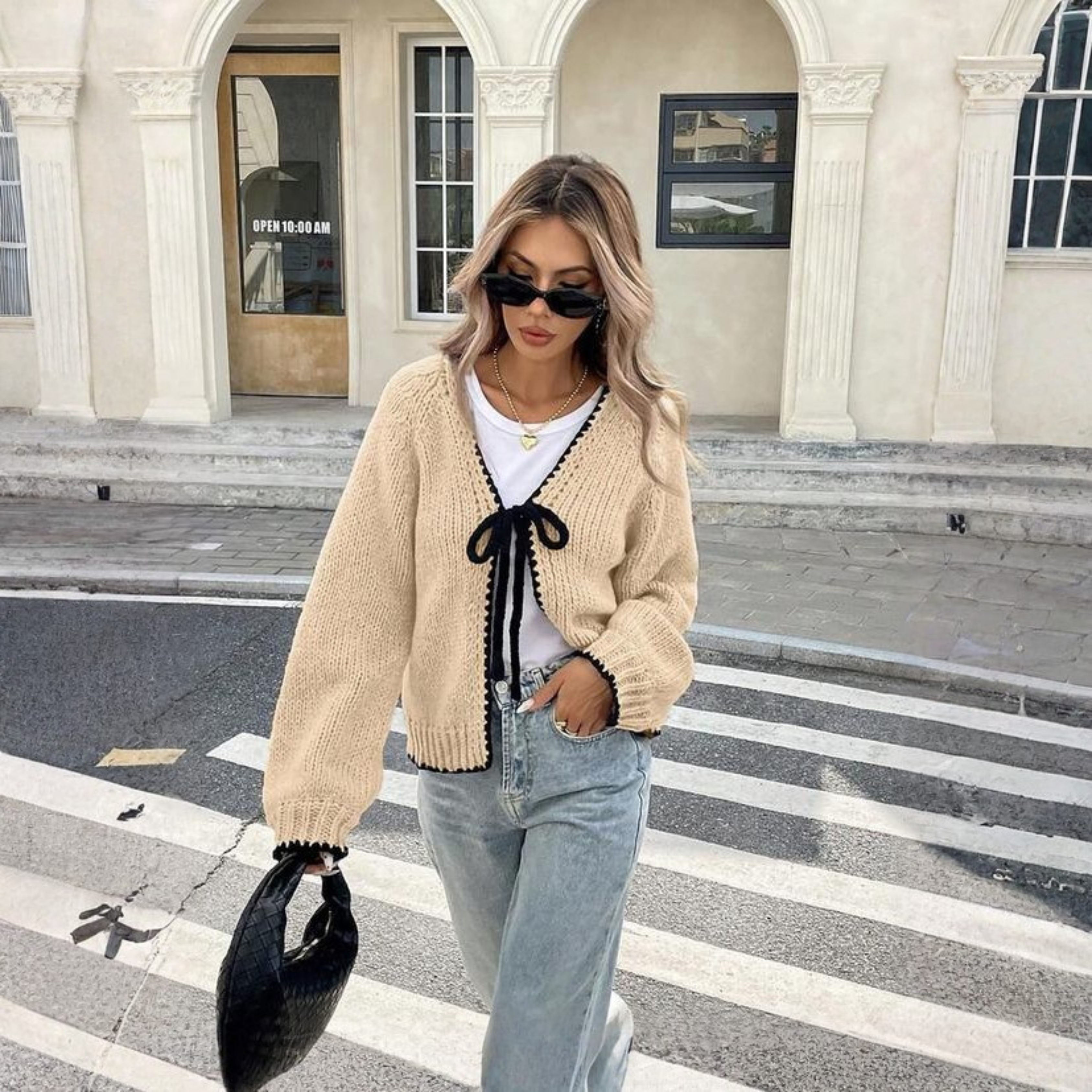 Moriah - Comfy Front-Tie Long Sleeve Cardigan