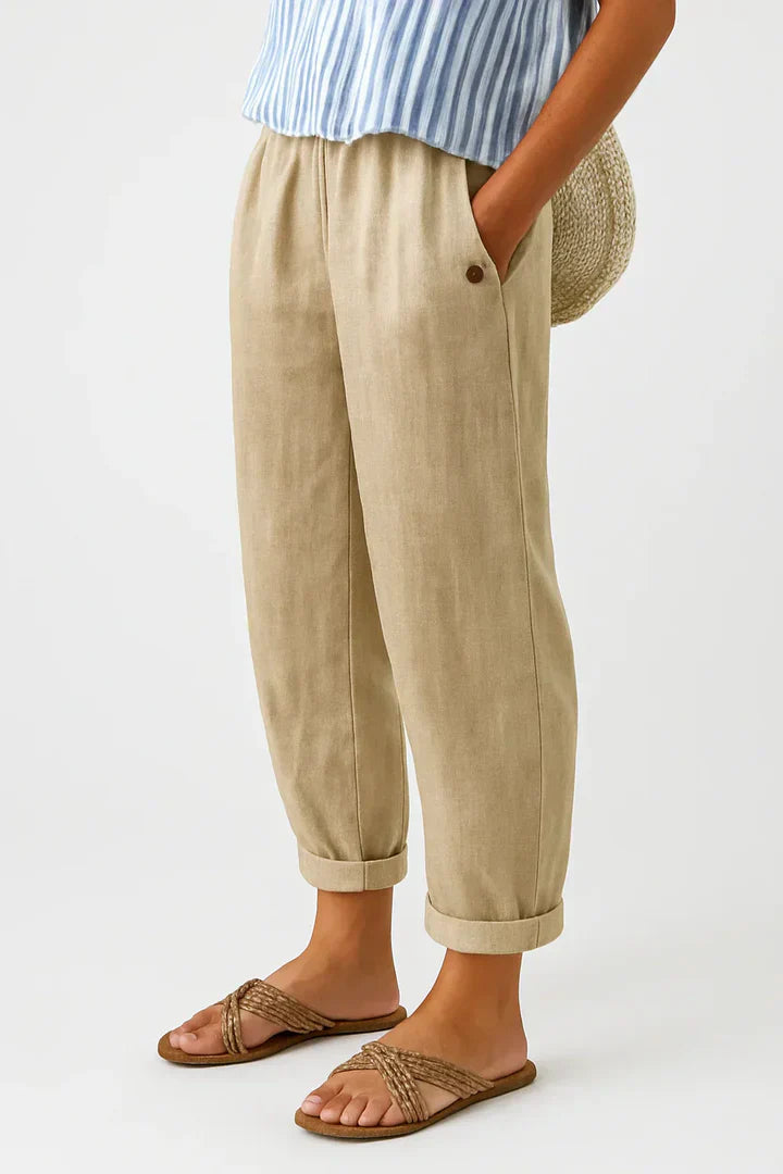 Delilah – Breathable Linen Cotton Trousers