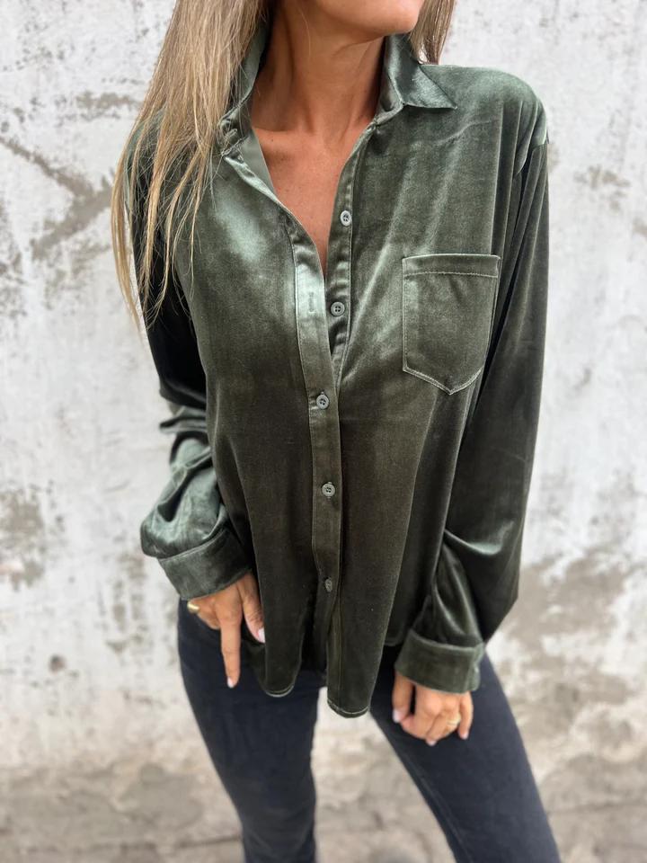 Dahlia - Soft Velvet Shirt