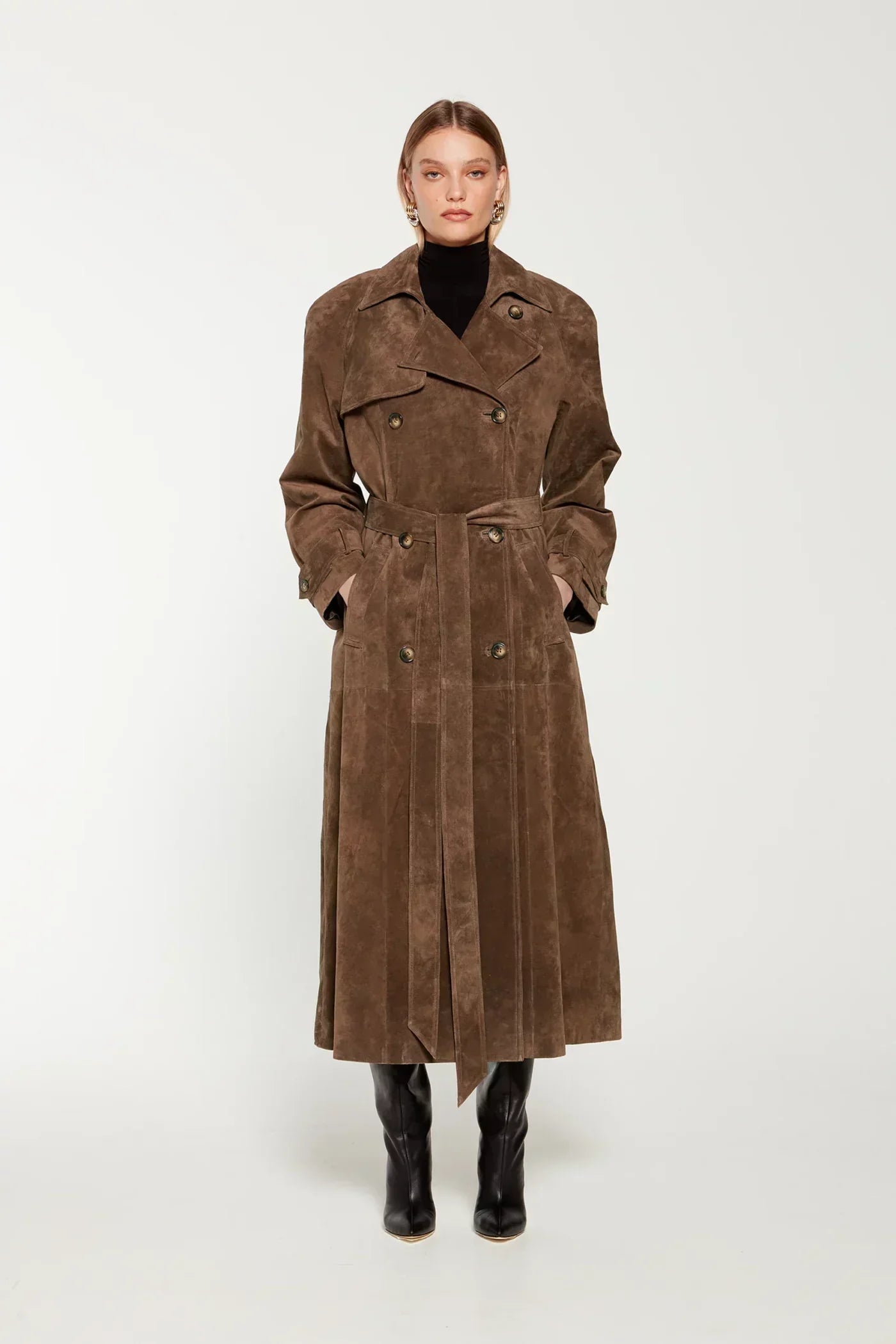 Chantal - Classic Belted Trench Coat