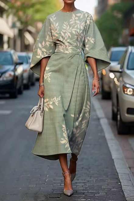 Claudine - Elegant Floral Flowy Dress