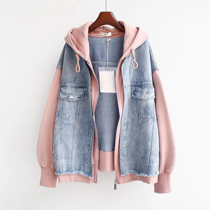 Mira - Dual-Tone Denim Jacket