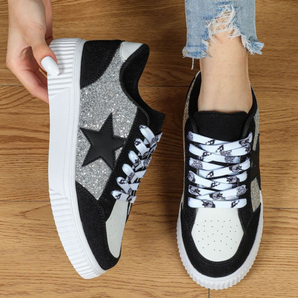 Hako - Classy Lace-Up Low Top Running Sneakers