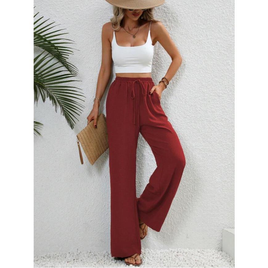 Fisha – Classic High Waist Wide Leg Trousers