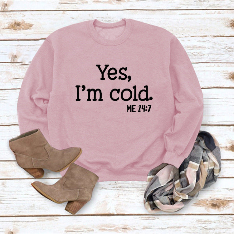 Kaylee - Casual Slogan Print Pullover Sweatshirt
