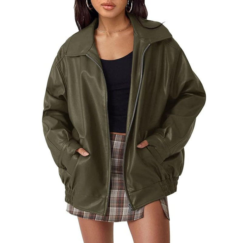 Annette – Modern Oversized Vintage Inspired Biker Jacket