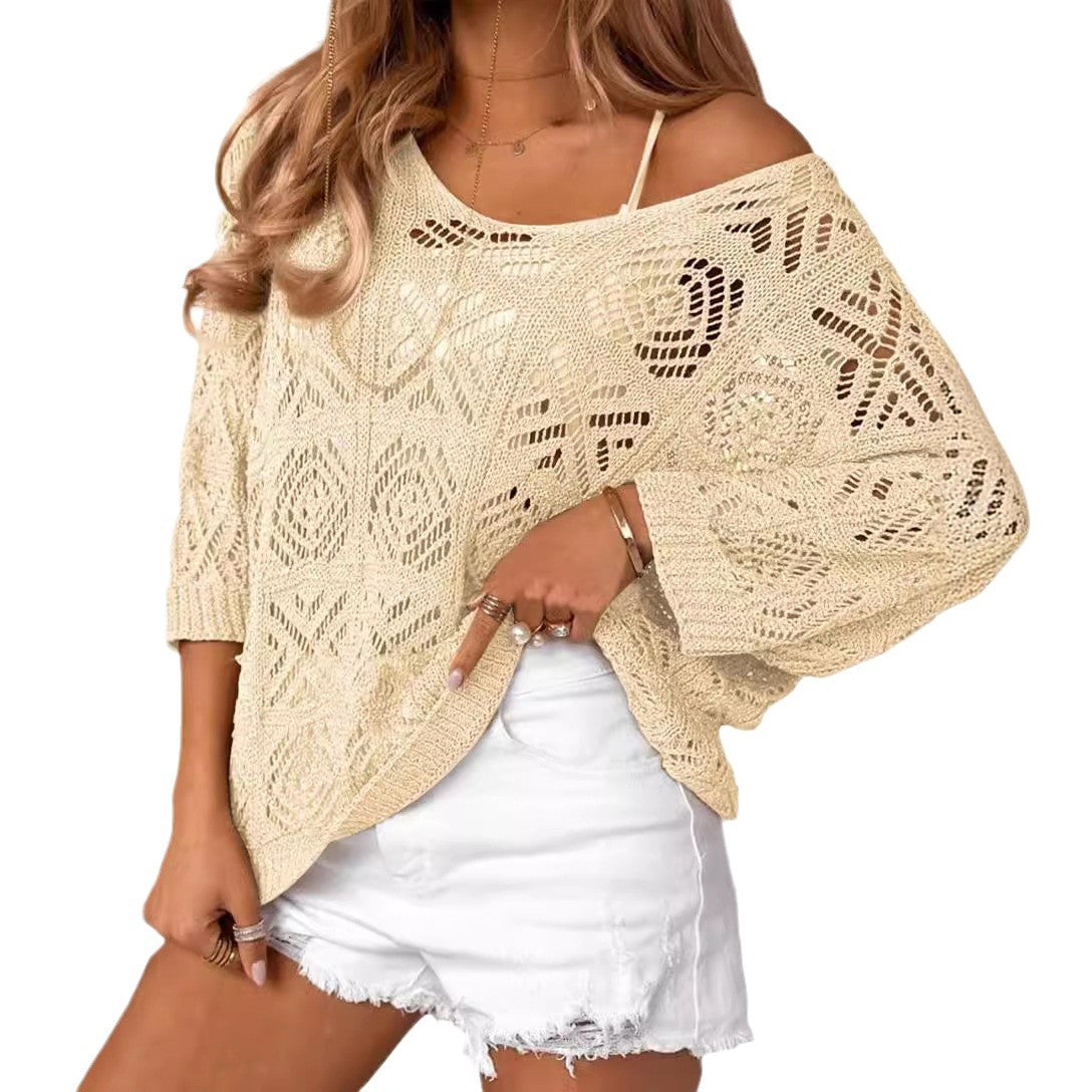 Elisiat – Casual Lightweight Shoulder Summer Pullover