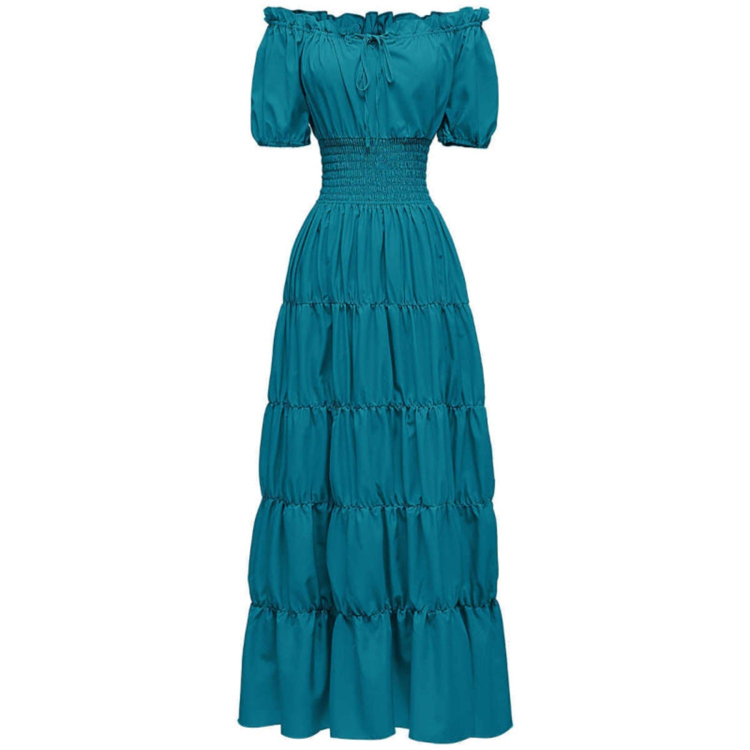Aiza – Classic Corset Long Retro Maxi Dress