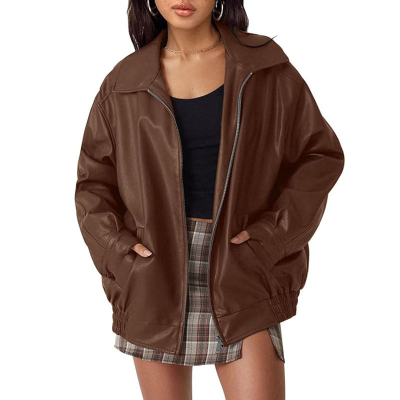 Annette – Modern Oversized Vintage Inspired Biker Jacket