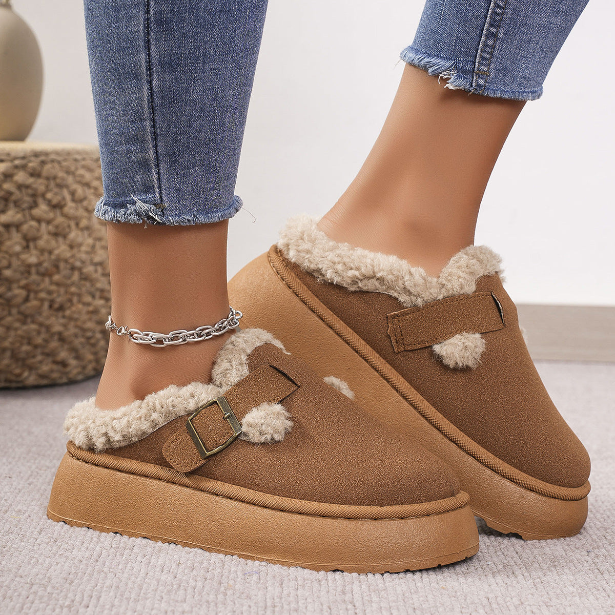Taza - Comfy Platform Mini Boots Slippers