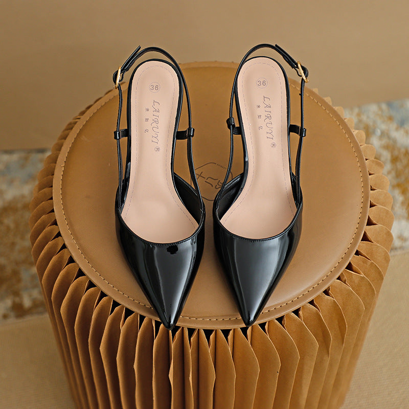Zuri - Elegant Pointed Toe Adjustable Strap Stiletto