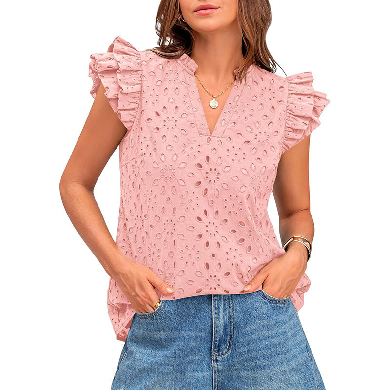 Avessa – Comfy Daily Cap Sleeve Summer Boho Top