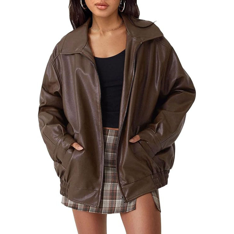Annette – Modern Oversized Vintage Inspired Biker Jacket