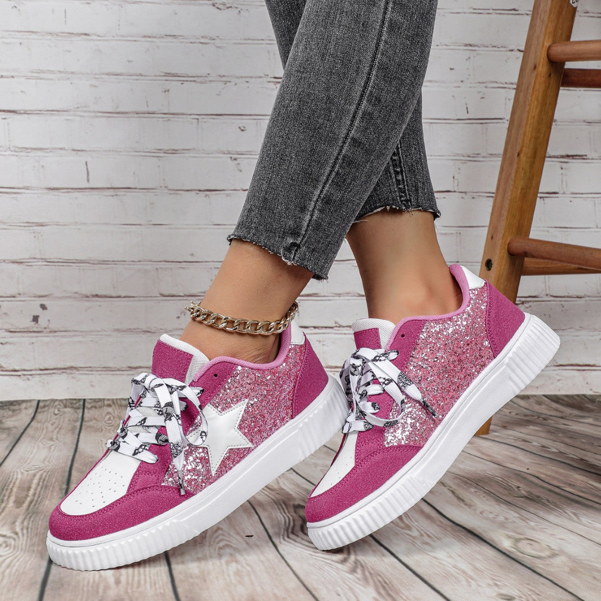 Hako - Classy Lace-Up Low Top Running Sneakers