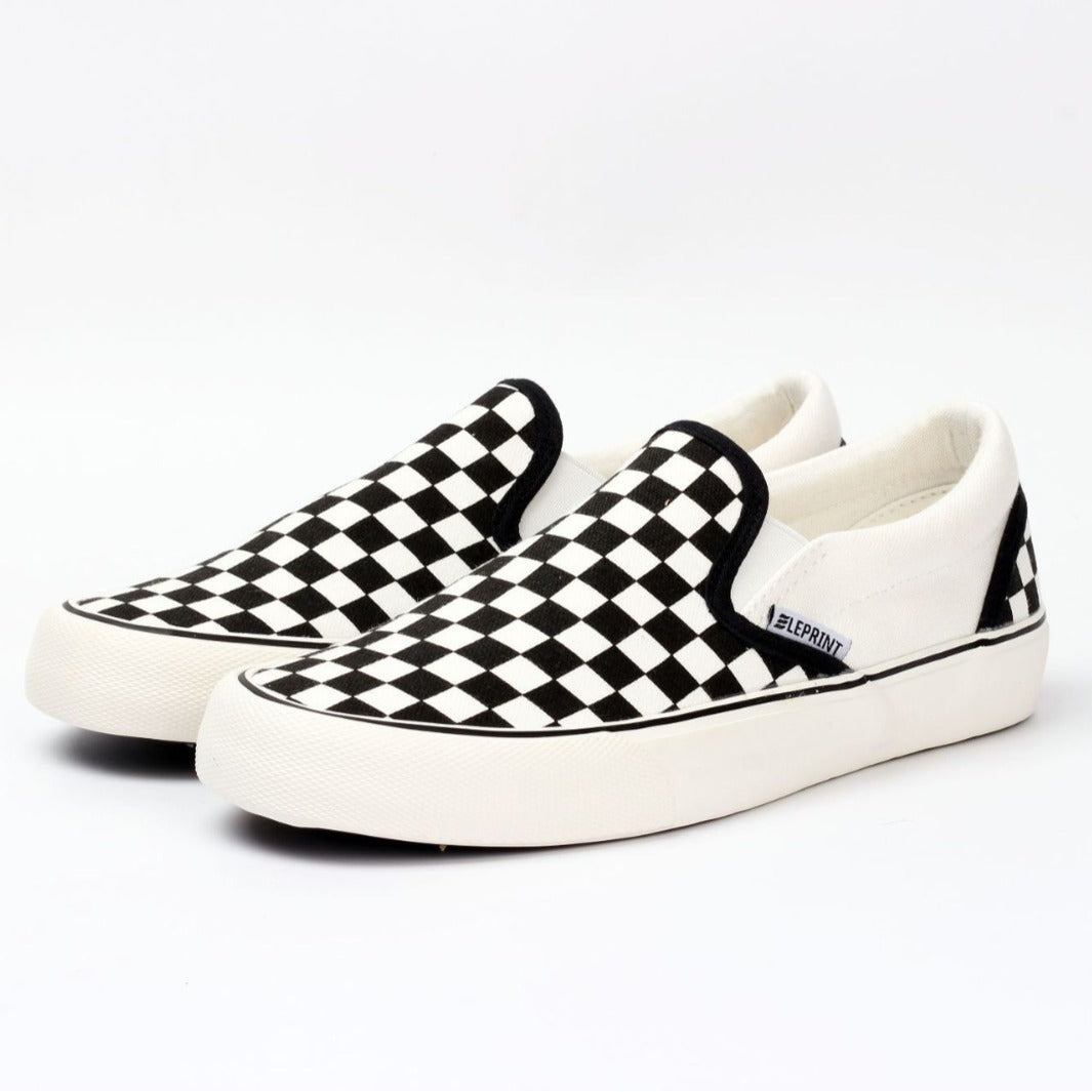 Cliona - Classic Slip-On Checkered Uni-Sex Footwear