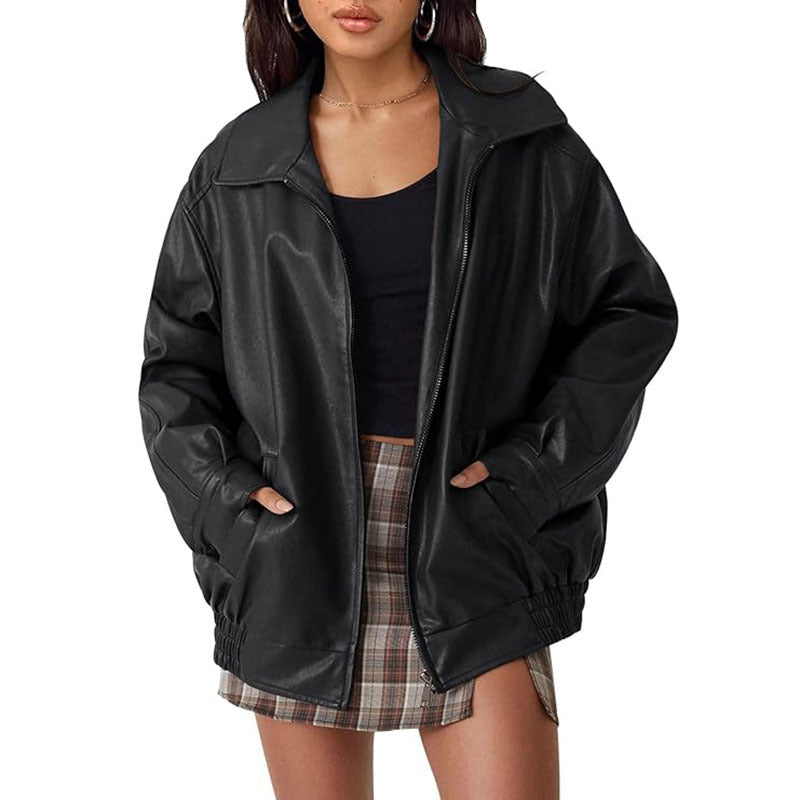 Annette – Modern Oversized Vintage Inspired Biker Jacket