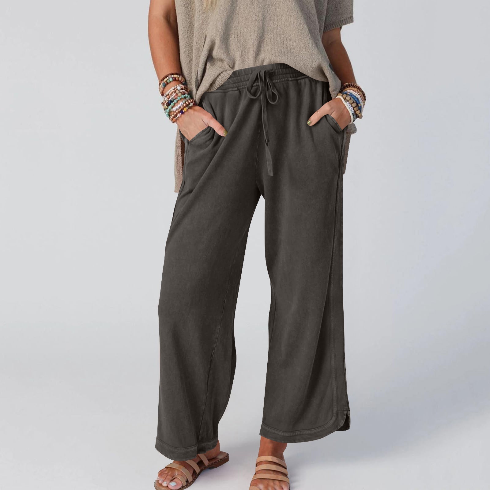 Chipy - Vintage Wide Leg High Waist Pants