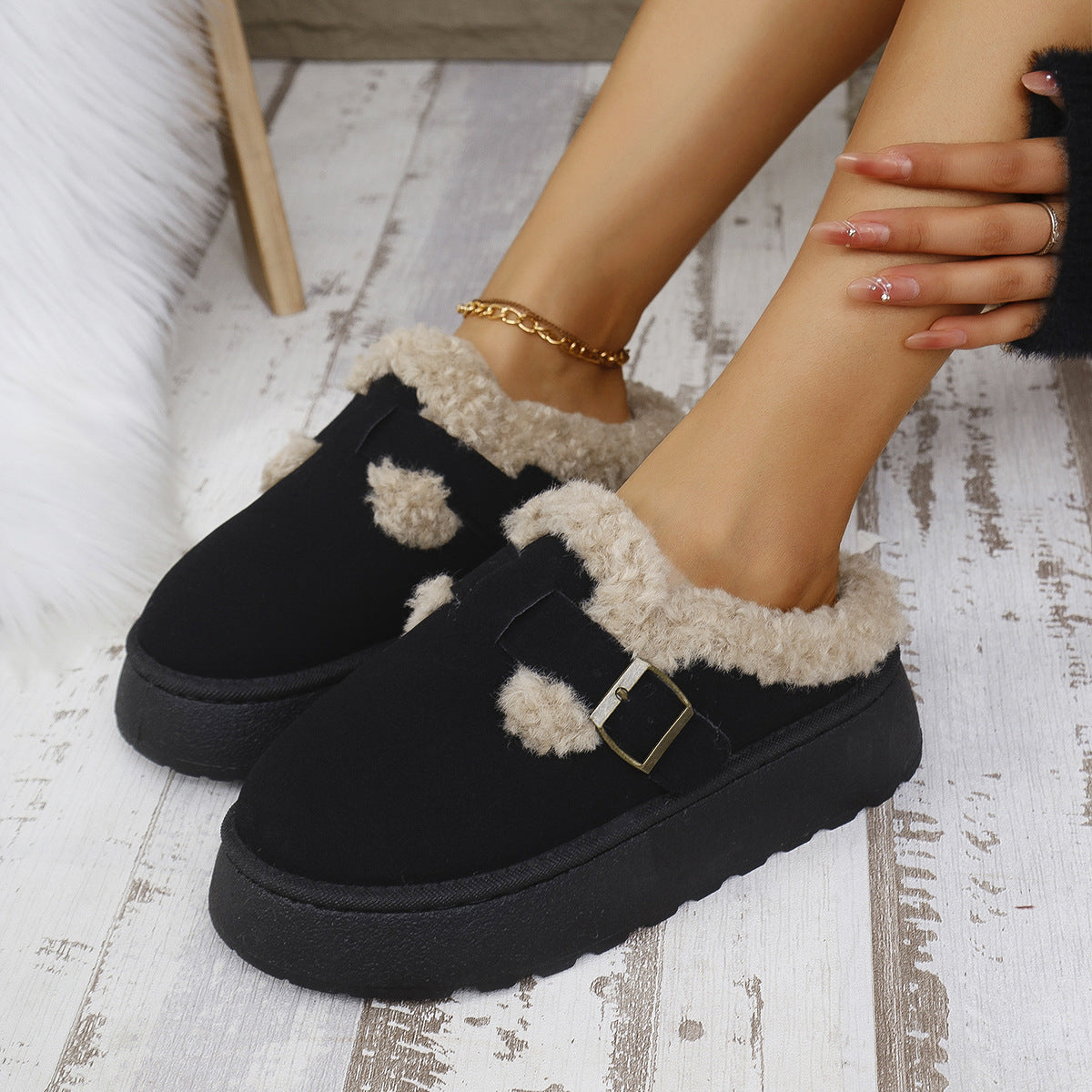 Taza - Comfy Platform Mini Boots Slippers