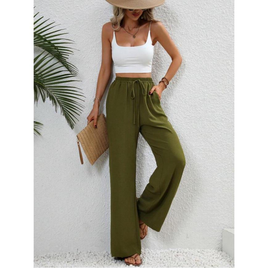 Fisha – Classic High Waist Wide Leg Trousers