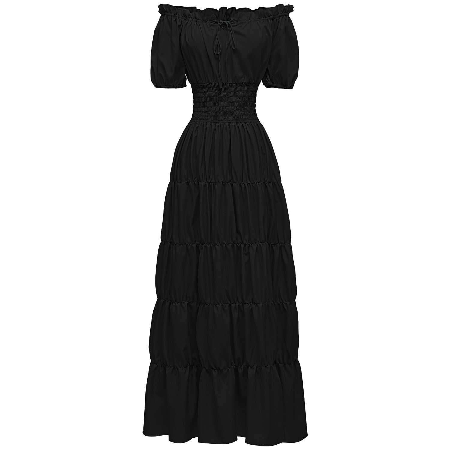 Aiza – Classic Corset Long Retro Maxi Dress