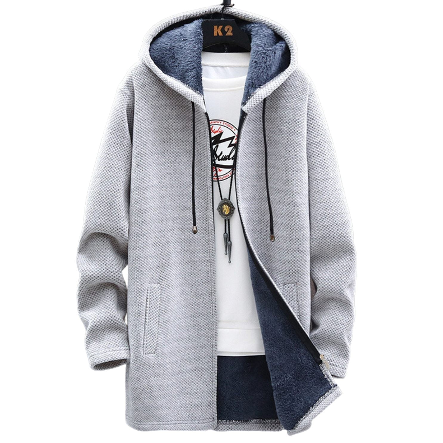 Rosie - Longline Zip Hoodie