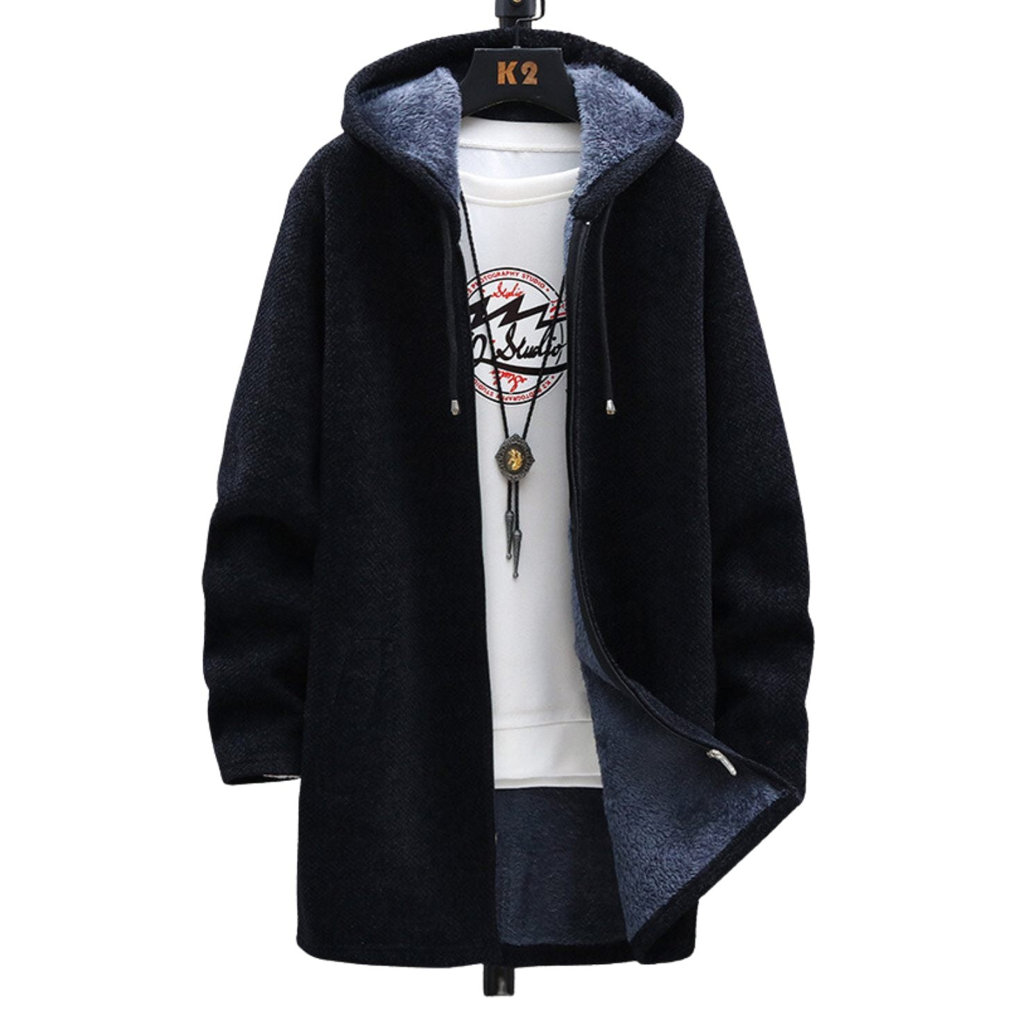 Rosie - Longline Zip Hoodie