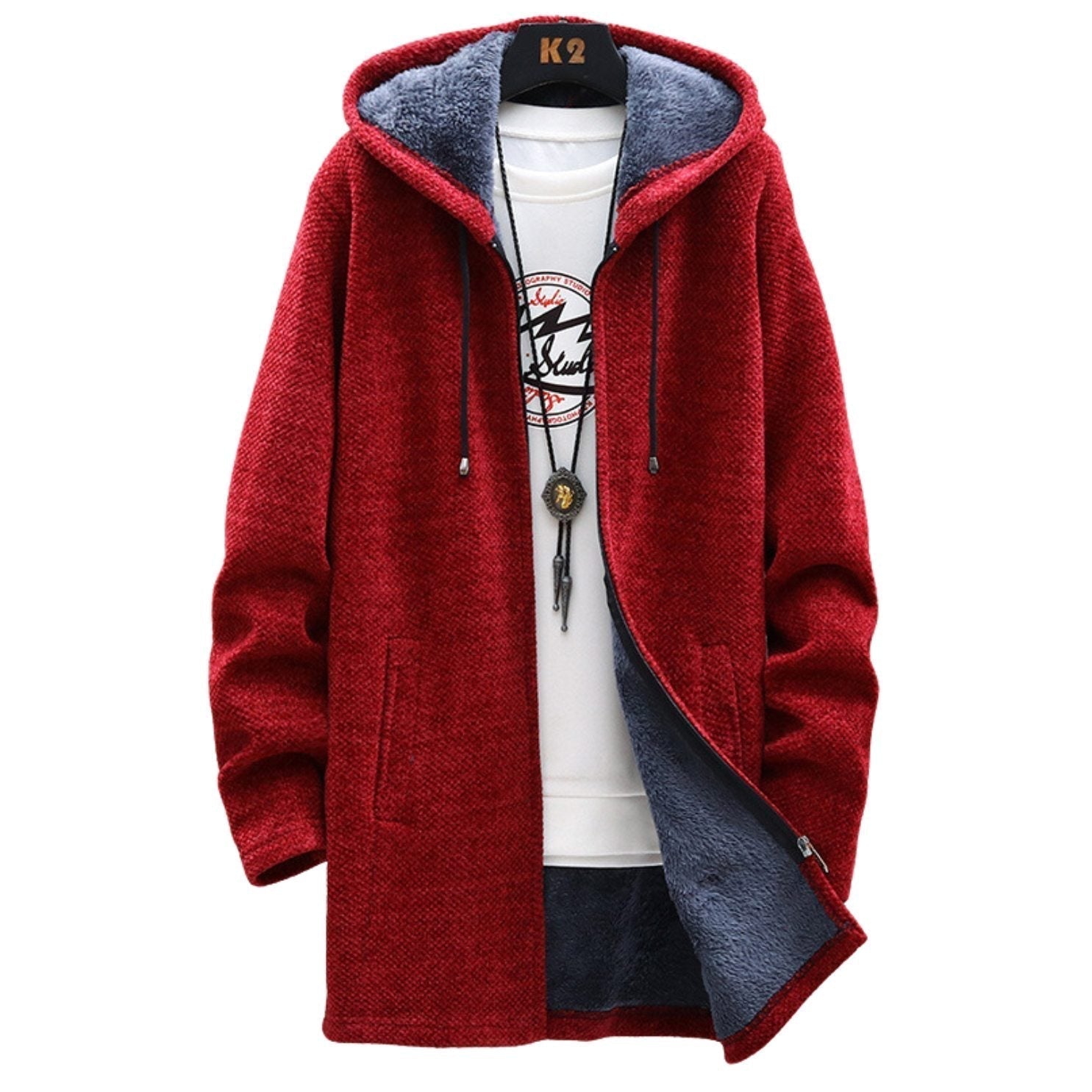 Rosie - Longline Zip Hoodie