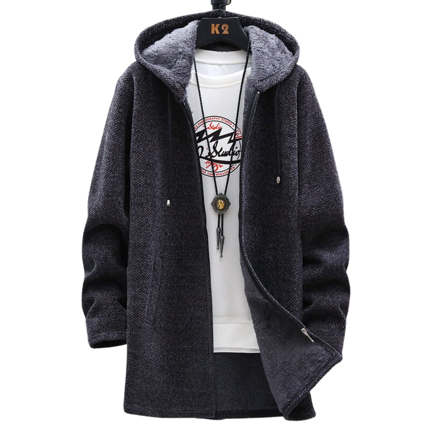 Rosie - Longline Zip Hoodie