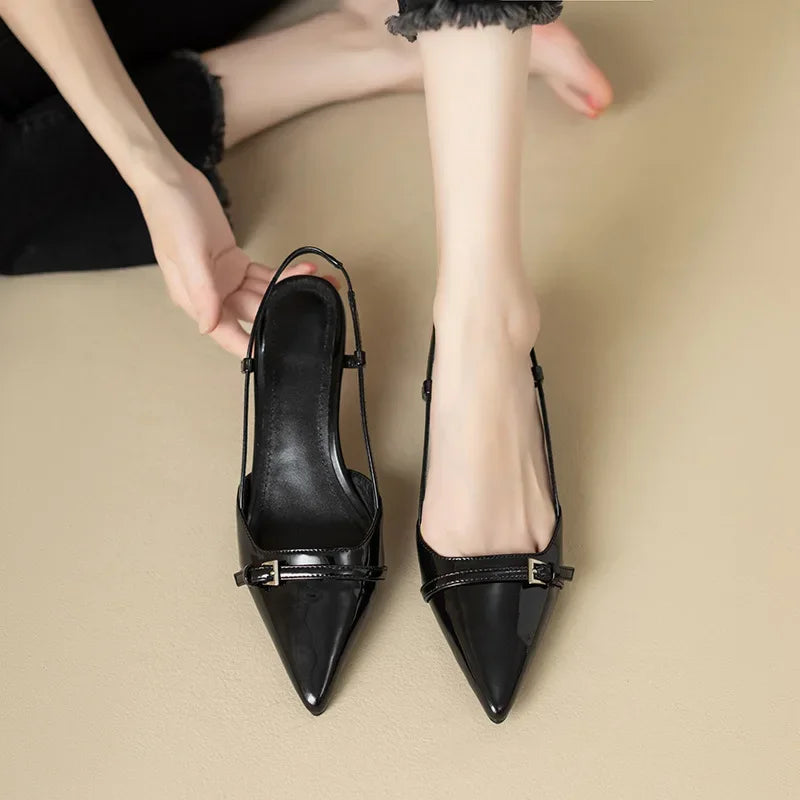 Mirella – Classic Mid-Heel Sandals