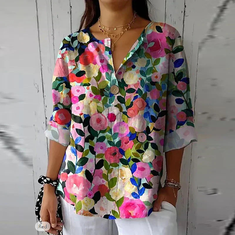 Kenzie – Lightweight Floral Elegance Blouse